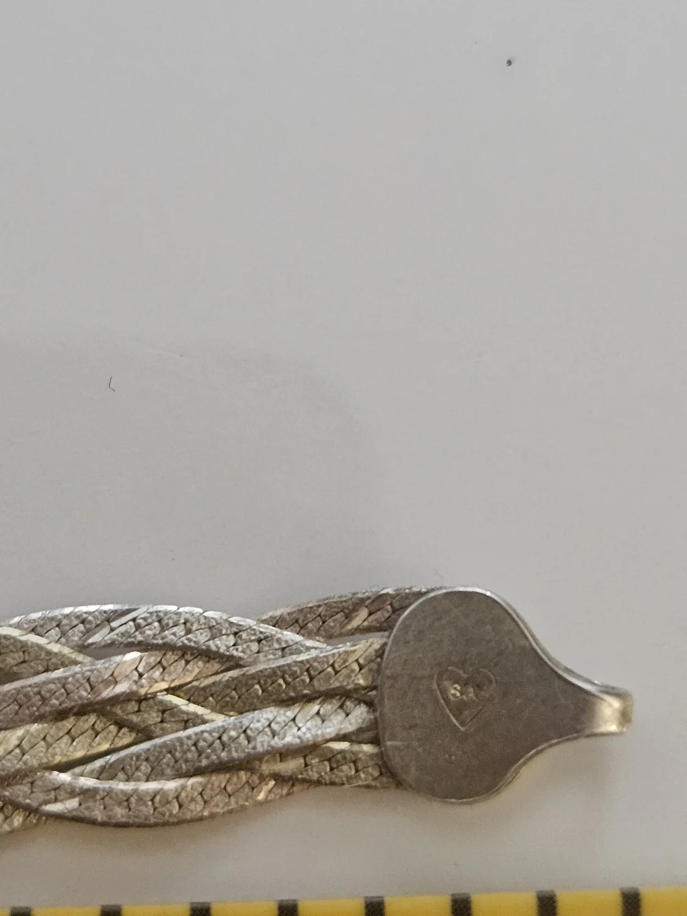 Sterling Silver Multi-Strand Braided Herringbone Chain Bracelet